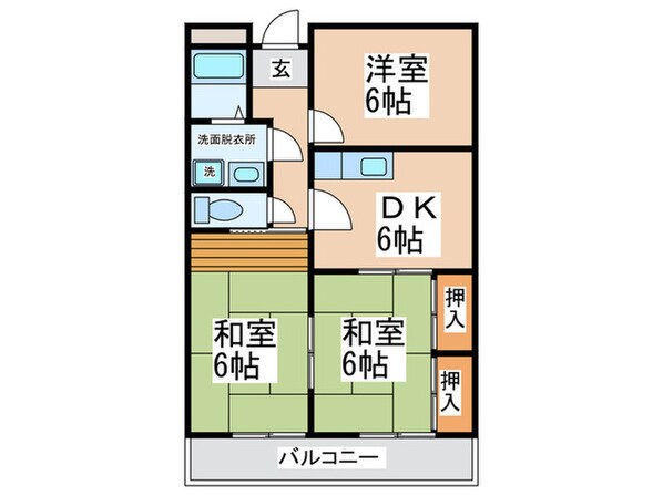 メゾン中塚の物件間取画像